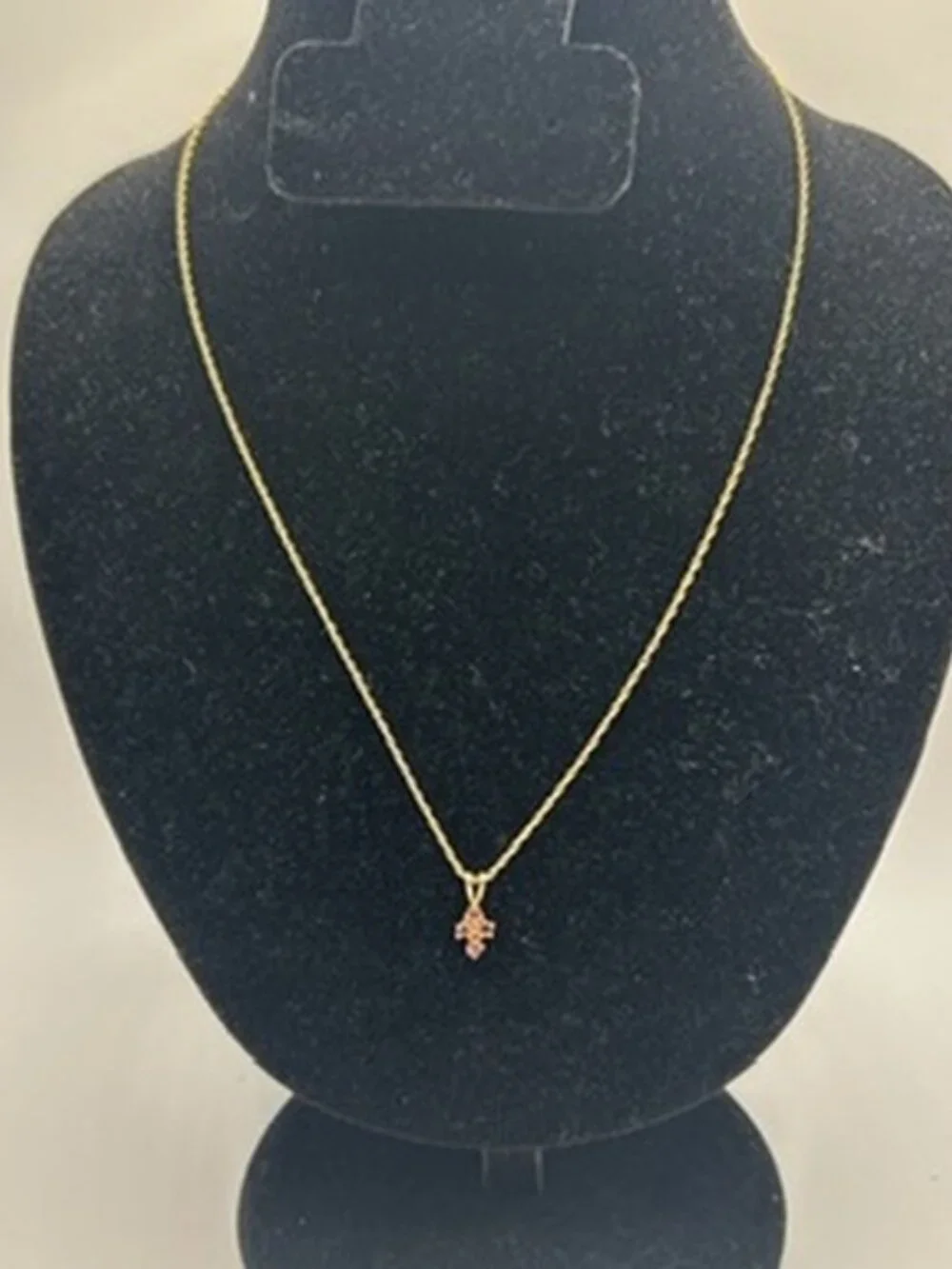 Dainty Womens Real Gold Purple Cross Pendant Chain Plated Stainless Steel